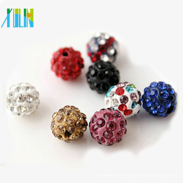 Ball bead for bracelets new DIY fashion jewelry findings rounded ceramic crystal